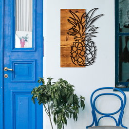 Wallity Bahama Accesorio Decorativo de Pared Negro y Nogal